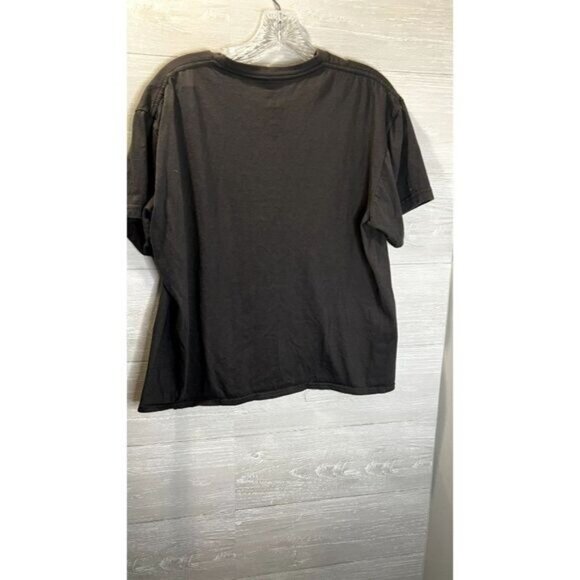 Jimi Hendrix- 3 Pics on a Charcoal Ringspun Cotton Shirt by Goodie Two‎ Sleeves - Picture 4 of 6